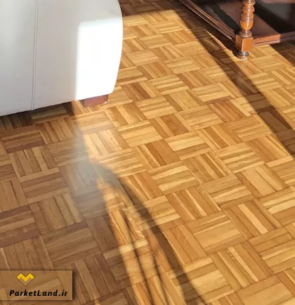پارکت چوب طبیعی نصب شده پارکت چوب طبیعی نصب شده